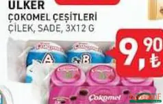 ÜLKER ÇOKOMEL ÇEŞİTLERİ 3X12 G